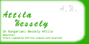 attila wessely business card